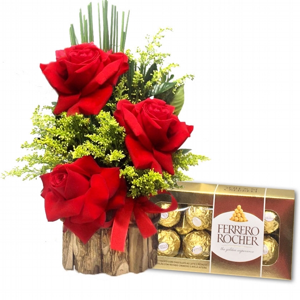 Rosas Colombianas com Ferrero Rocher